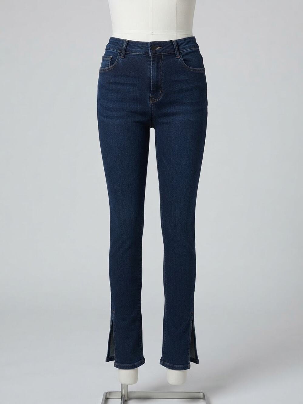 We The Free Free People Split Hem High Rise Skinny Jeans Dark Wash - Size 26